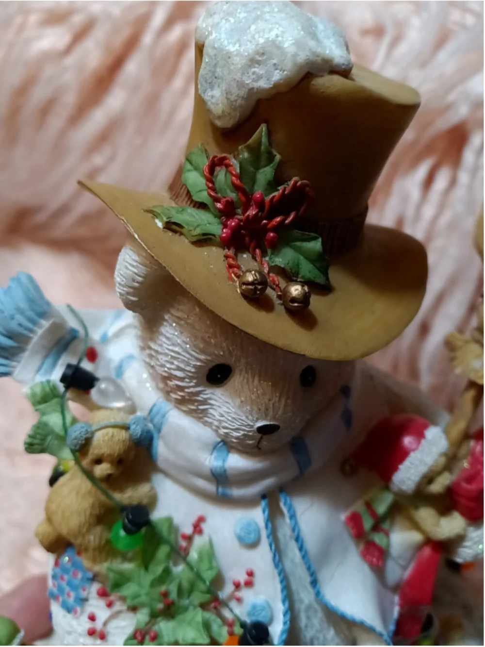 Cherished Teddies Snowman “We Could All Use a Hand Around the Holidays” Figur...